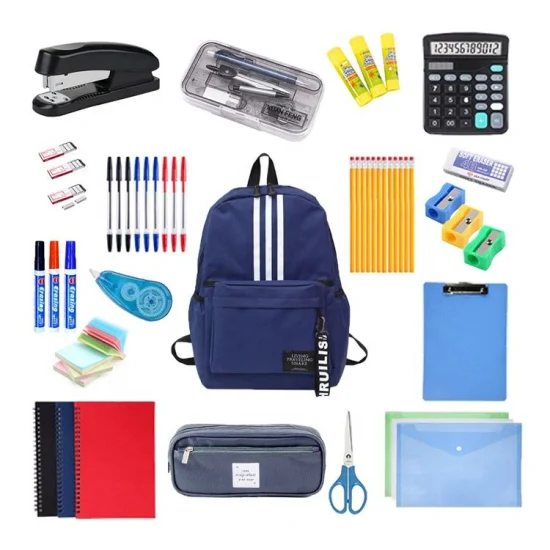 Elementary Kids Girls & Boys Stationery Set Back to School Essentials