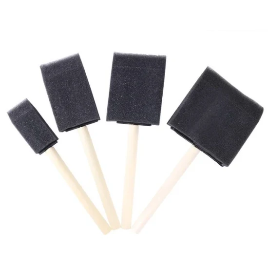 Foam Brush Painting Sponge Tool with Hardwood Handles