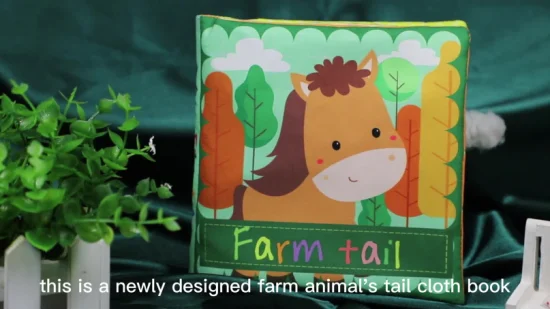 Animal Tails Educational Learning Cloth Books Washable Soft Quiet Story Book Other Educational Toys