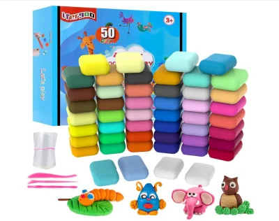 Carton Kit for Kids Fluffy Clay, Play Sand, DIY Slime Toy for Kids